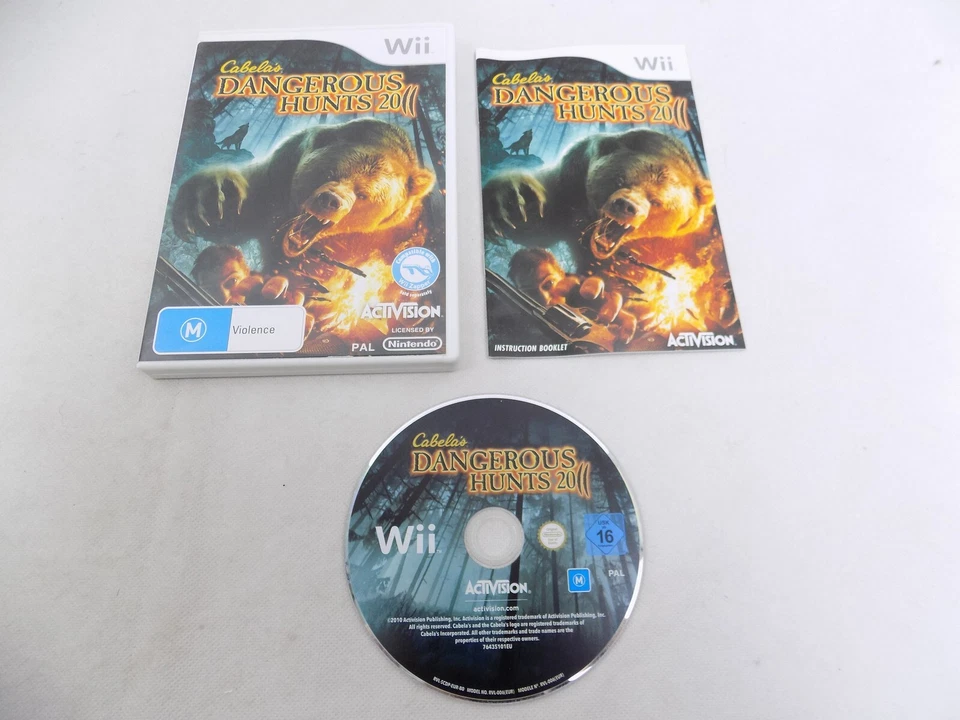 Mint Disc Nintendo Wii Cabela's Dangerous Hunts 2011 - Inc Manual Wii U Comp. - Image 1 of 1