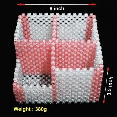 Crystal Beaded Hand Made Multipurpose Home&Office Dekstop Organizer Pen Holder - Image 1 of 4