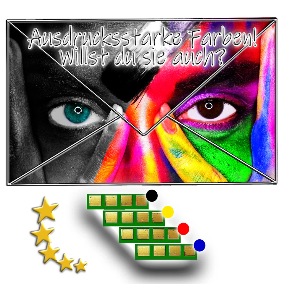 4x RESET-CHIP C+M+Y+K für SAMSUNG CLX-3305 CLX-3305W kompatibel zu CLT-P406C - Bild 1 von 1