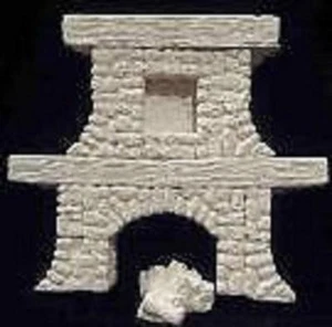 Roleplay 25mm 28mm Scenery D&D Wargame - Fireplace - FREE UK POSTAGE - Picture 1 of 1