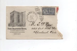 United States Special Delivery cover E12a 554 Fort Dearborn Hotel lot b - Bild 1 von 2