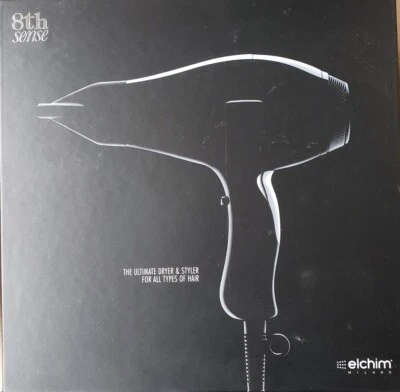 New Elchim 8th Sense Hair Dryer ICY SILVER 2000 Watts - Image 1 of 4