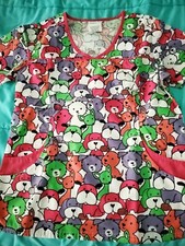 Ua Scrub Top Womens Medium Colorful Dogs uniform advantage. New without tags