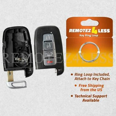 Replacement For 2011 2012 2013 2014 2015 Hyundai Azera Pull Key Fob Shell Case Foto 1 de 4