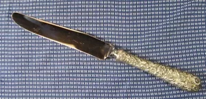 Vintage KIRK Starling Silver Dinner Knife 9 1/2"  REPOUSSE - Picture 1 of 3