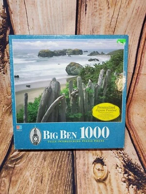 Rompecabezas Big Ben 1000 piezas de colección - Milton - Coquille Point Oregon - NUEVO/SELLADO 1998 Foto 1 de 4