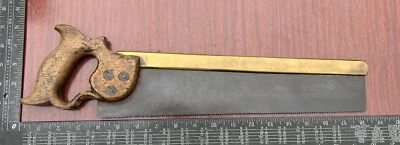 Vintage Superior Saw brass backed London spring TENON SAW Vintage Tool - Image 1 of 4