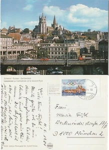 5 postales antiguas LAUSANA 1980 LOTE colección postal postales postales Suiza CH - Imagen 1 de 5