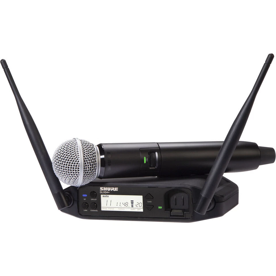 Shure GLXD24+/SM58-Z3 Dual-Band Wireless Vocal System with SM58 Microphone - Image 1 of 1