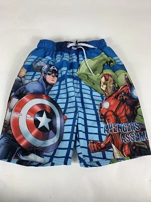 Bañador Pantalones Cortos Marvel Los Vengadores Traje de Natación Niños Talla L 10-12 Foto 1 de 3