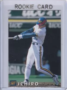 ICHIRO SUZUKI ROOKIE CARD 1998 Japanese Calbee RARE $$ VINTAGE Blue Wave M's RC - Bild 1 von 2