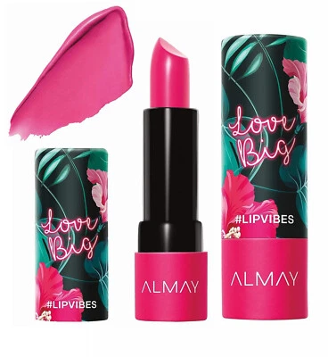 2 Pack Almay Lip Vibes Lipstick, Love Big 300, 0.14oz Vitamin E Oil & Shea Matte - Image 1 of 4