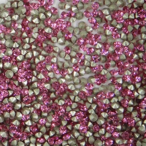 1028 PP11 R *** 100 strass Swarovski fond conique PP11 (1,8mm ) ROSE - Picture 1 of 4
