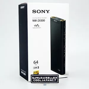 Sony NW-ZX300 Black Hi-Res Walkman 64GB Digital Music Player Made in Japan NEW - Picture 1 of 11