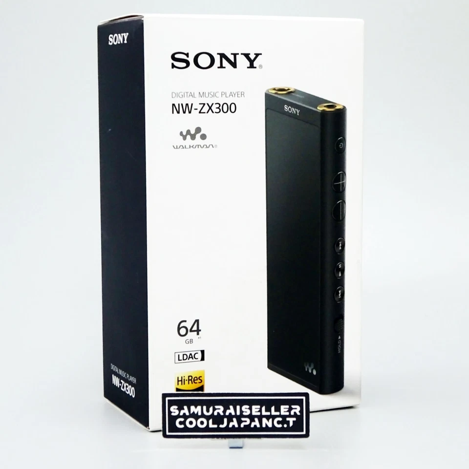 Sony NW-ZX300 Black Hi-Res Walkman 64GB Digital Music Player Made in Japan NEW - Image 1 of 4