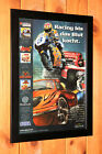 Speed Busters / Monaco Grand Prix Dreamcast Promo Small Poster / Ad Page Framed