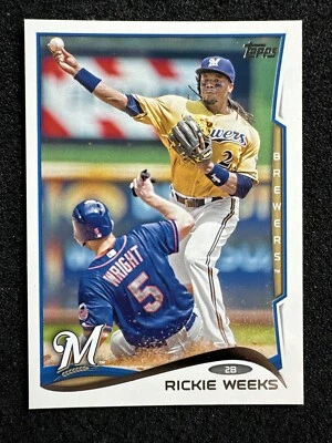RICKIE WEEKS #172 2014 Topps Baseball CANTIDAD Milwaukee Brewers Foto 1 de 2