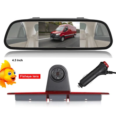 Monitor de espejo de 4,3"" cámara de reversa + kit de interruptor de cargador para Mercedes Benz Sprinter Foto 1 de 4