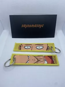 One Punch Man Saitama Anime Manga Bordado Jet Tag Llavero - Imagen 1 de 1