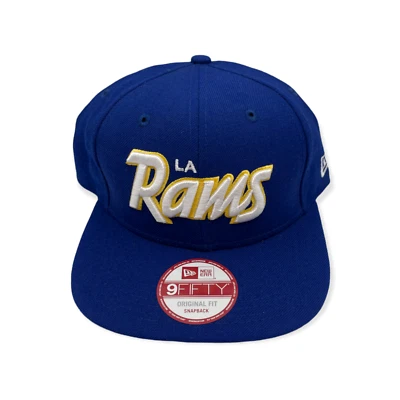 New Era Los Angeles Rams 9Fifty Retro Script Ajuste Original Ajustable Snapback Foto 1 de 4