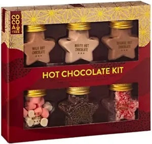 6Pk Hot Chocolate Stars Kit Tasty Selection Of Flavoured Hot Chocolate Gift Set - Picture 1 of 6