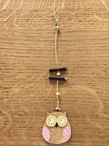 Hänge-Deko EULE aus Holz ca. 30 cm - Bild 1 von 3