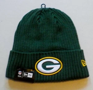 GREEN BAY PACKERS NEW ERA HEAVY WINTER BEANIE HAT MEN'S ACRYLIC KNIT POLY LINED  - Picture 1 of 2