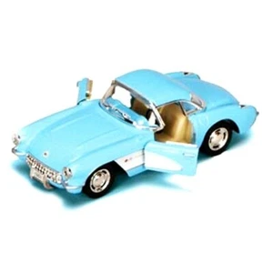 5316D) 1957 Chevrolet Corvette Kinsmart Diecast Model Toy Car 5'' 1:34. Blue co. - Picture 1 of 2