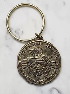Vintage Treasure Island St Martin Maarten Hotel Casino Schlüsselanhänger Keychain - Bild 1 von 6
