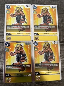 4x Leomon EX1-027 R Playset Digimon TCG Classic Collection - Picture 1 of 1
