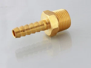 NPT Brass Male Hose tails ,Hosetail Fitting ,1/8-1/2 NPT Water,Oil, Fuel, Oil - Picture 1 of 1