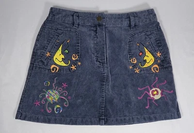 Falda Talbots Niños Niñas Pana Gris Personalizada Bordada Talla 6X Foto 1 de 4