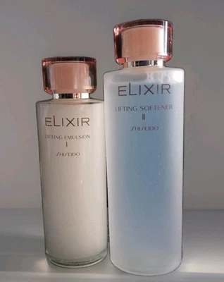 Elixir Lifting Emulsion I & Elixir Lifting Suavizante II Shiseodo Japón Lote de 2 piezas Foto 1 de 4