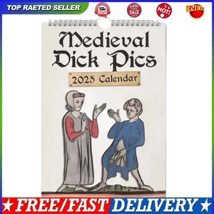 Medieval Dick Pics 2025 Calendar Hanging Calendar for Daily Schedule - Picture 1 of 12