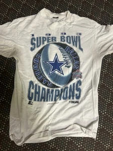 Dallas Cowboys Super Bowl XXVII Champions Shirt Size Large - Picture 1 of 3