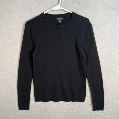 Halogen Black Ribbed Knit Long Sleeve Sweater Pullover Size 1 - Image 1 of 4