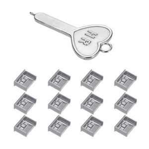 Bloqueur 12 ports verrouillage port USB/poussière PC bloqueur avec clés codées, gris - Photo 1 sur 5