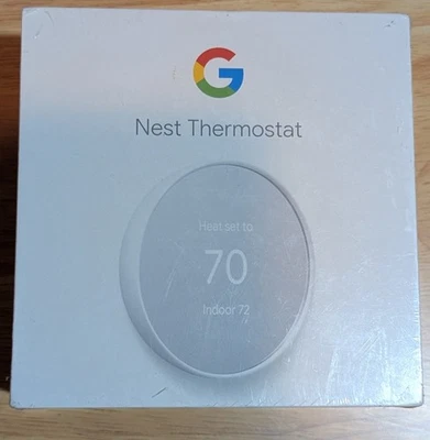 Google Nest Termostato Inteligente 4ta Generación Nieve G4CVZ-US Nuevo Caja Sellada Nieve AB Foto 1 de 2