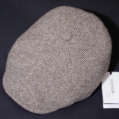 STETSON Hat Bakerboy Flat Cap XL Mens Wool 6 Panel Newsboy Hatteras Celebrity 60 - Image 1 of 4