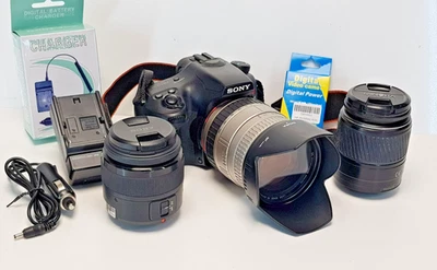 Digitalkamera Sony Alpha SLT-A65V 24.3 MP  Minolta , SONY ,SIGMA  Objektive - Bild 1 von 4