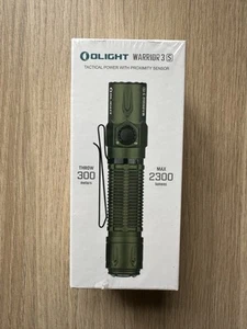 Olight WARRIOR 3S 2300 LM Tactical Flashlight Waterproof Torch USB Rechargeable - Picture 1 of 3