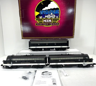 MTH Premier 20-20044-1 Southern Black F-3 ABA Diesel Set PS.2 O New 3v #4173 SRR - Image 1 of 4