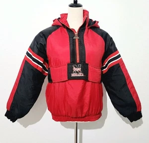 Vintage Nebraska Huskers Pullover Jacket Youth L (14-16) Or Adult S/M Quilted  - Picture 1 of 14