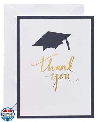 Tarjetas de agradecimiento de graduación American Greetings con sobres, en blanco (50 unidades Foto 1 de 4