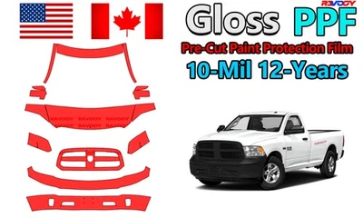 Gloss PreCut PPF Paint Protection Film For Ram 1500 Classic Tradesman 2019-2021 - Image 1 of 4