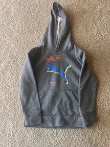 Puma Gray “Level Up” Youth Size 5 Hoodie - Picture 1 of 4