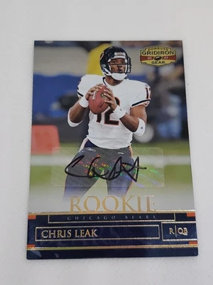 2007 Donruss Gridiron Gear Autographs Gold Holofoil #118 Chris Leak Auto 055/100 - Image 1 of 2