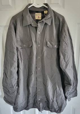 RedHead Men's Size XLT Flannel-Lined Stonewash Gray Long-Sleeve Shirt - Image 1 of 4