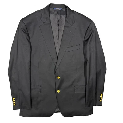 Blazer Abrigo Deportivo Brooks Brothers Makers Lana Togna Negro Hecho en EE. UU. 42R Foto 1 de 4