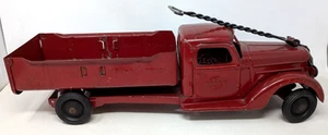 Rare Vintage 1940s Buddy L W60 Sit N Ride Saddle Dump Truck Pressed Steel Toy - Picture 1 of 10